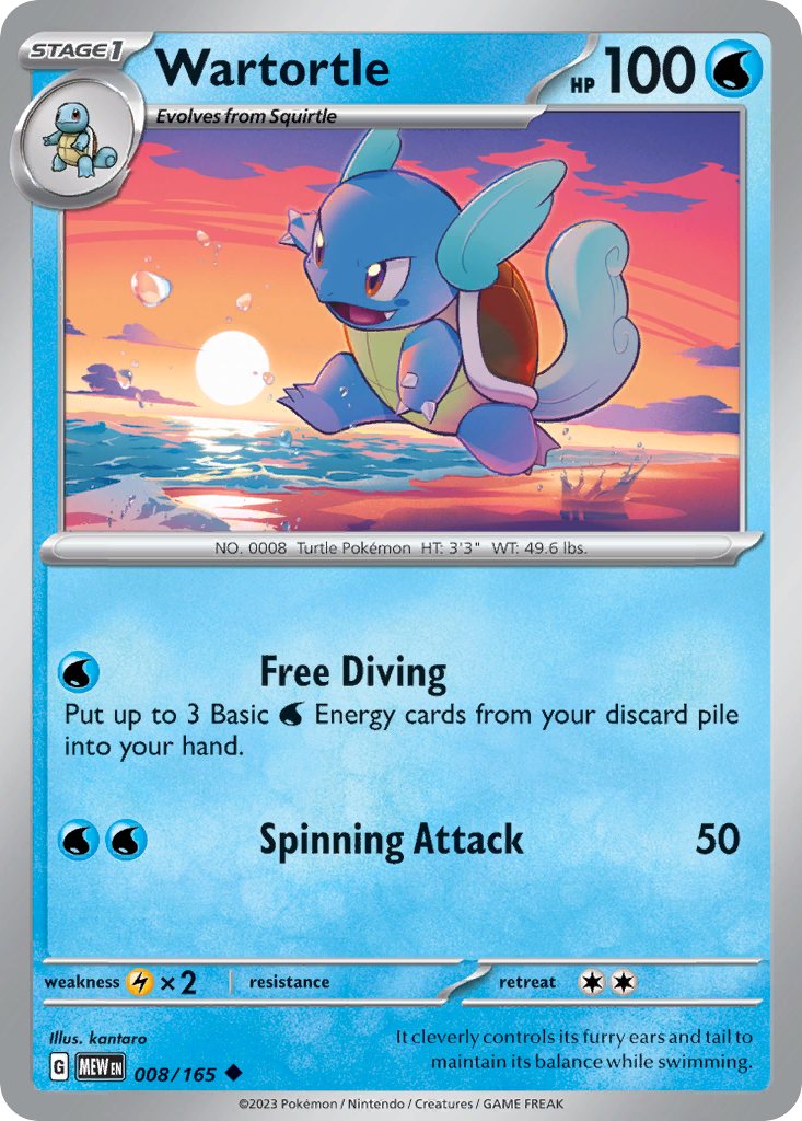 Wartortle - Scarlet & Violet 151 (008/165)