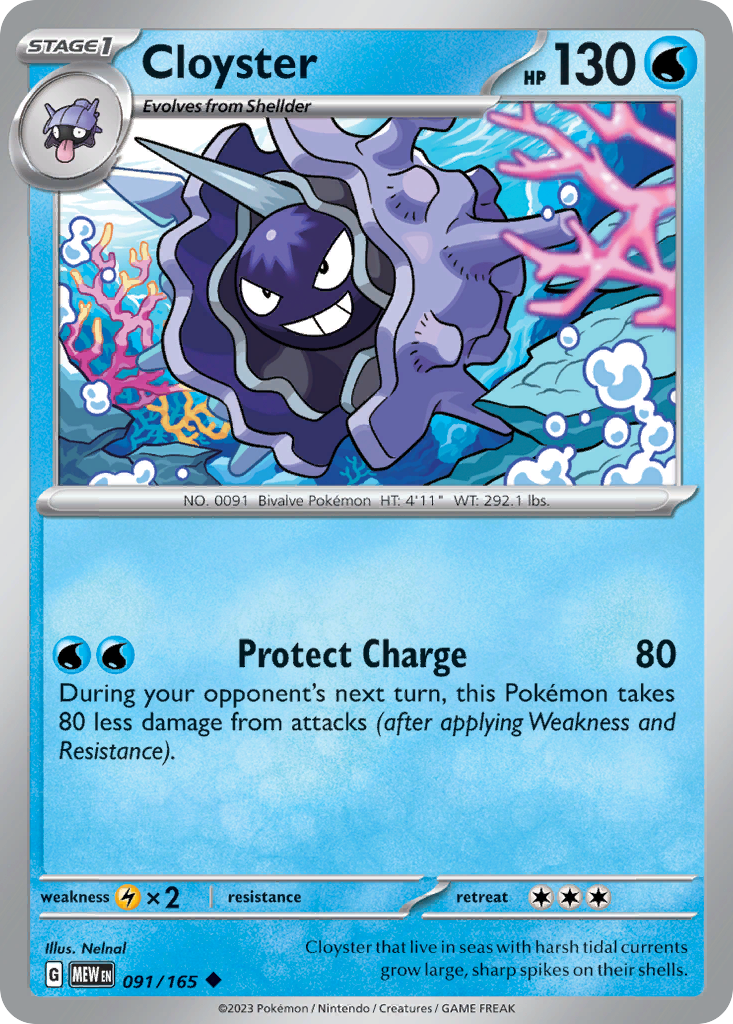 Cloyster - Scarlet & Violet 151 (091/165)
