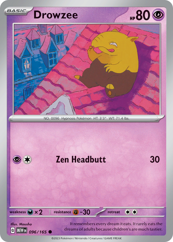 Drowzee - Scarlet & Violet 151 (096/165)
