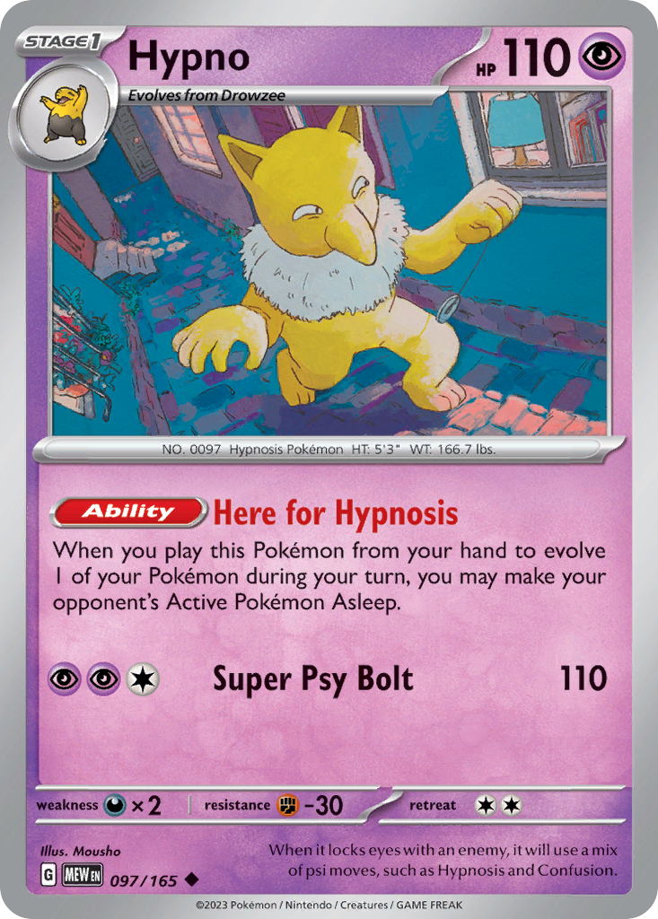 Hypno - Scarlet & Violet 151 (097/165)