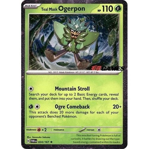 Teal Mask Ogerpon EB Games Promo 024/167